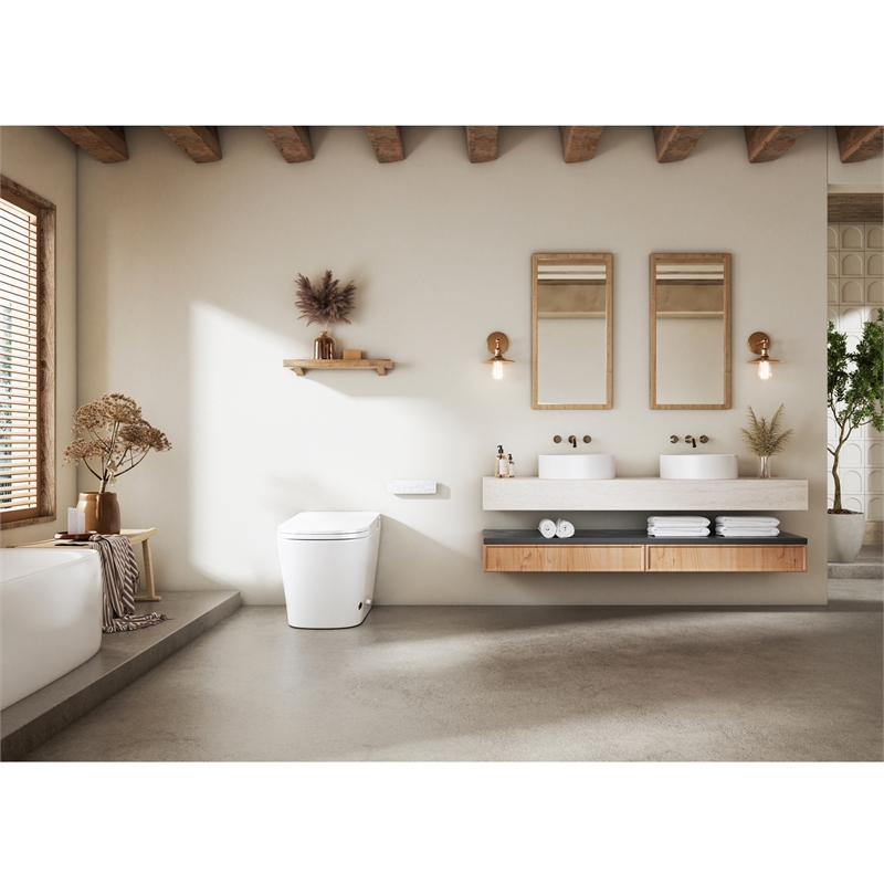 Yecla Smart Bidet Toilet with Heated Seat/ Dryer & Foot/Remote Flush
