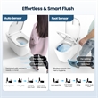 Yecla Smart Bidet Toilet with Auto Open&Close/Foot/Men's flush recognition