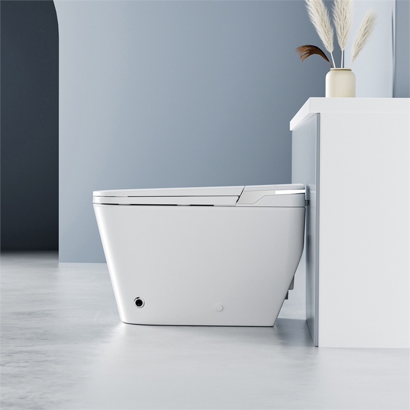 Yecla Smart Bidet Toilet with Auto Open&Close/Foot/Men's flush recognition