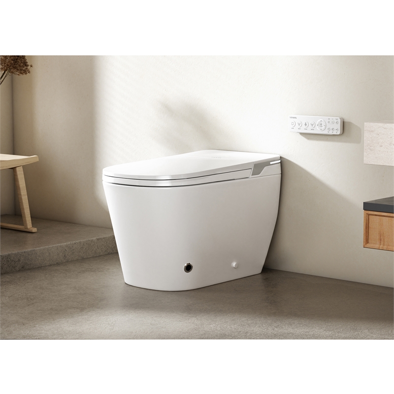 Yecla Smart Bidet Toilet with Auto Open&Close/Foot/Men's flush recognition