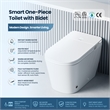 Yecla Smart Bidet Toilet with Auto Open&Close/Foot/Men's flush recognition