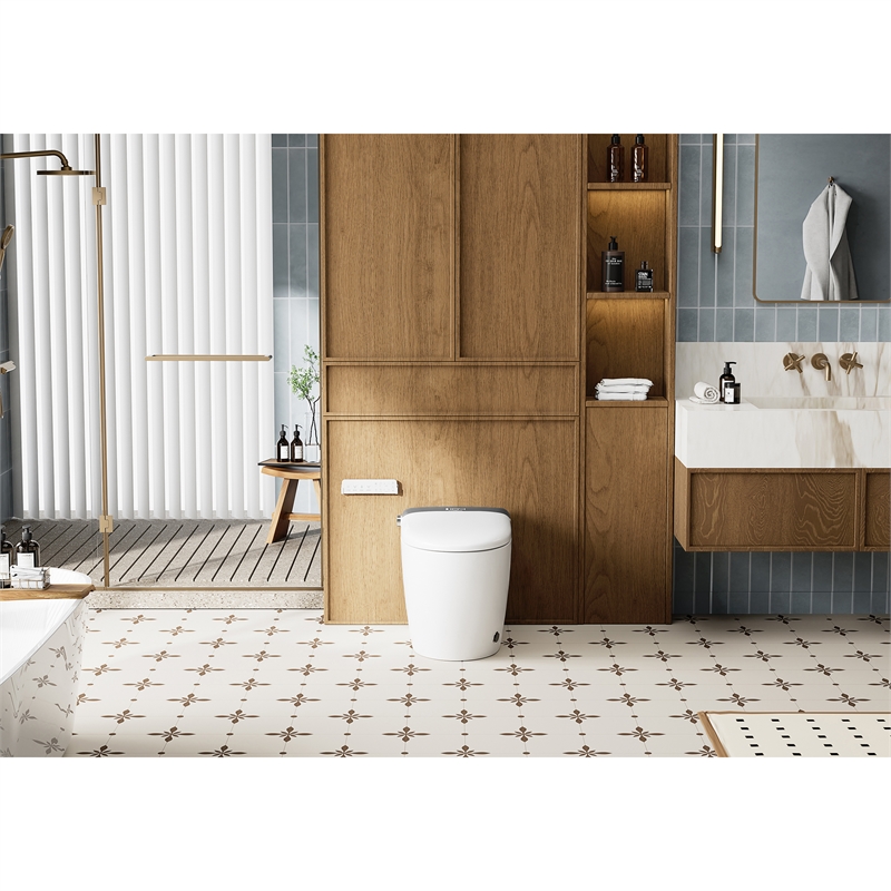 Madrid Smart Bidet Toilet with Auto Open & Close Lid/ Foot Sensor Operation
