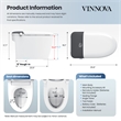 Madrid Smart Bidet Toilet with Auto Open & Close Lid/ Foot Sensor Operation