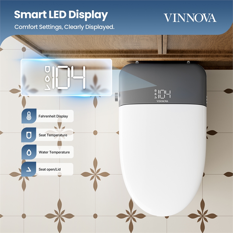 Madrid Smart Bidet Toilet with Auto Open & Close Lid/ Foot Sensor Operation