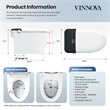 Madrid Smart Bidet Toilet with Auto Open & Close Lid/ Foot Sensor Operation