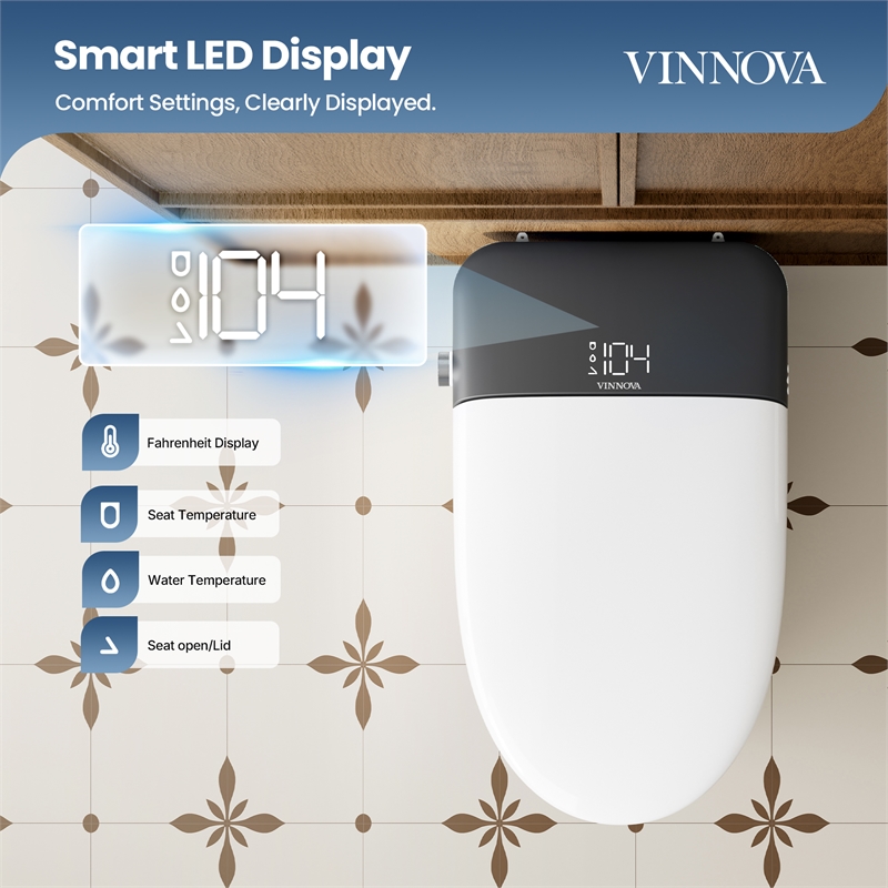 Madrid Smart Bidet Toilet with Auto Open & Close Lid/ Foot Sensor Operation
