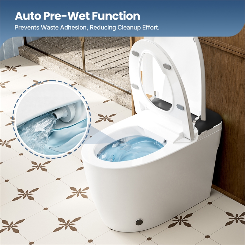Madrid Smart Bidet Toilet with Auto Open & Close Lid/ Foot Sensor Operation