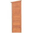 Leisure Season Multi Compartment Wood Storage Cabinet in Medium Brown