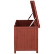 Leisure Season Weather Proofed Wood Deck Storage Box in Medium Brown