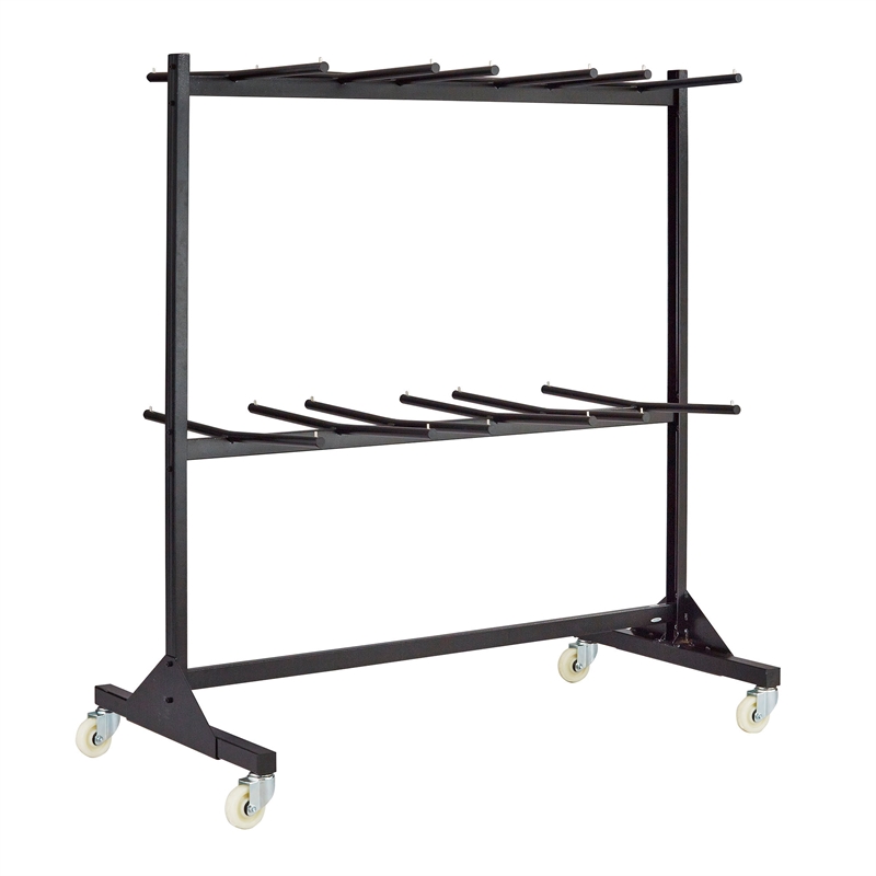 Safco Commercial Quality Steel Two-Tier Folding Chair Cart holds up to 84 Chairs
