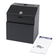 Safco Black Locking Suggestion Box in Black Safco Black Locking Suggestion Box in Black