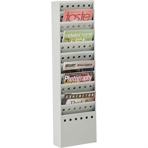 Safco 11-Pocket Steel Magazine Rack