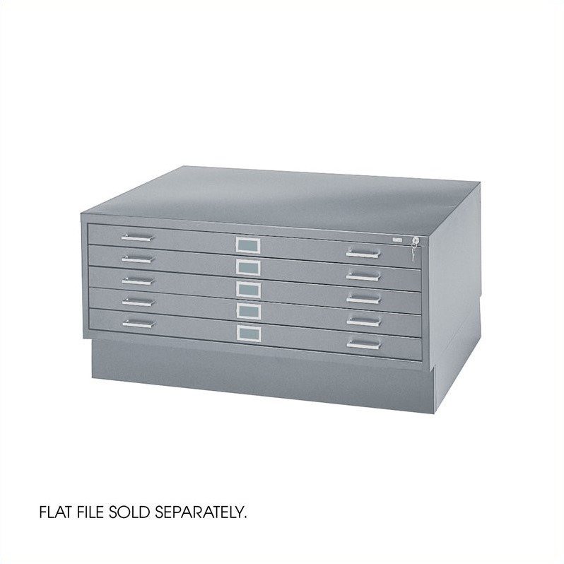 Safco Flat File Closed Base in Gray