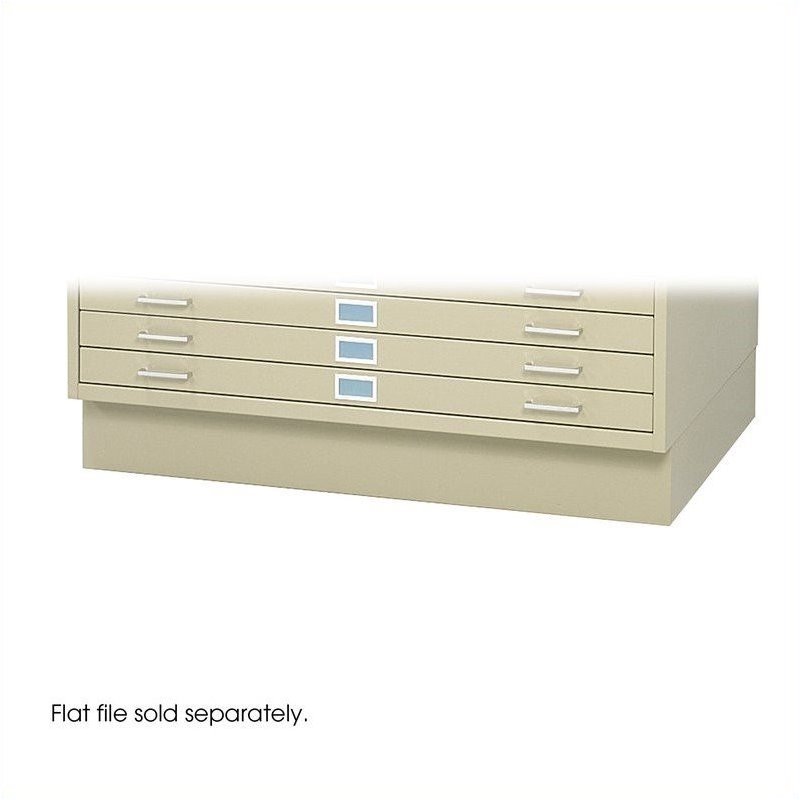 Safco Closed Low Base for 4986 and 4996 Flat File Cabinets in Tropic Sand