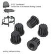 Safco Task Master Tubular Base Inserts
