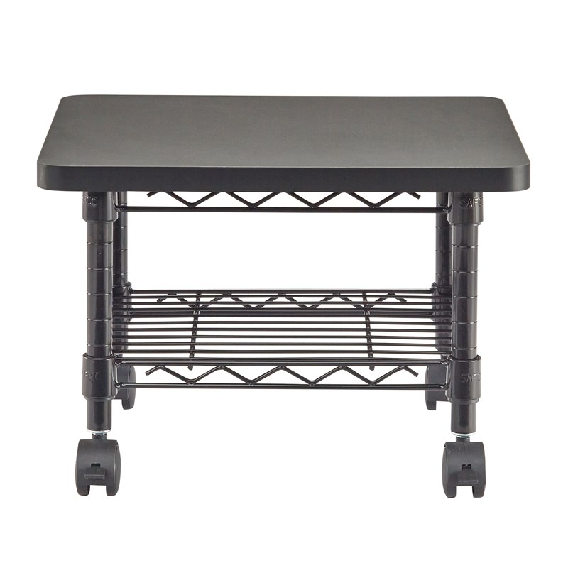 Safco Under-Desk Steel Frame Printer/Fax Stand in Black