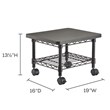 Safco Under-Desk Steel Frame Printer/Fax Stand in Black