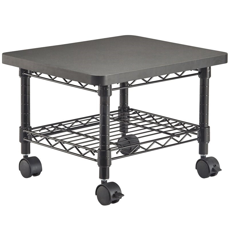 Safco Under-Desk Steel Frame Printer/Fax Stand in Black