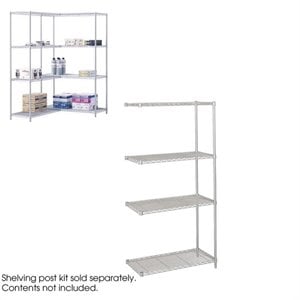 Safco 36&quotx18&quot Industrial Add-On Unit in Gray