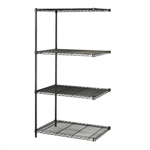 Safco 36&quotx24&quot Industrial Add-On Unit in Black