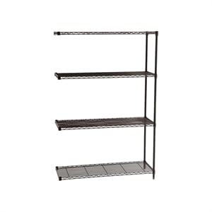 Safco 48&quotx18&quot Industrial Add-On Unit in Black