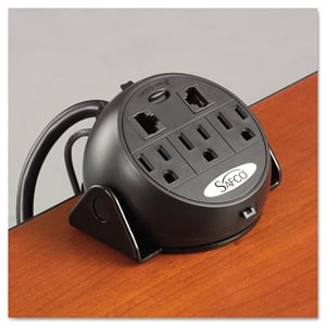 Safco Clamp-On Power Module in Black
