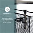 Safco Onyx Solid Top Vertical Hanging Steel Metal Desk Organizer in Black