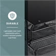 Safco Onyx Mountable Hanging Metal Desk Organizer in Black Finish