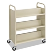 Safco 6 Shelf Book Cart in Sand