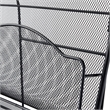 Safco Onyx 5 Pocket Steel Metal Floor Magazine Rack in Black