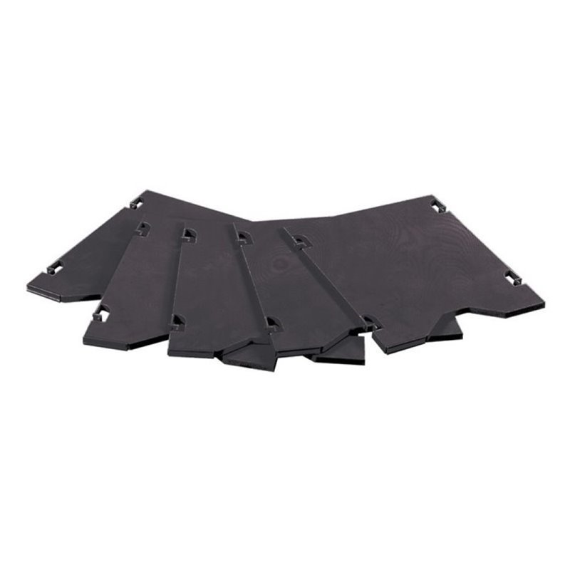 Safco E-Z Sort Mail Tray Set in Black (Set of 5)
