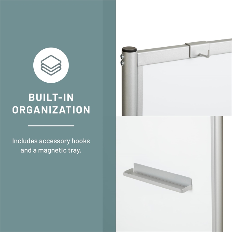 Safco Impromptu Full Whiteboard Screen in Gray