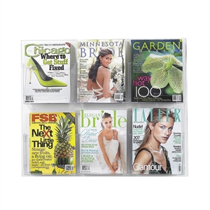 Safco Clear2c 6 Magazine Display