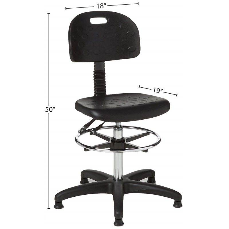 Safco Soft Tough Deluxe Workbench Drafting Chair