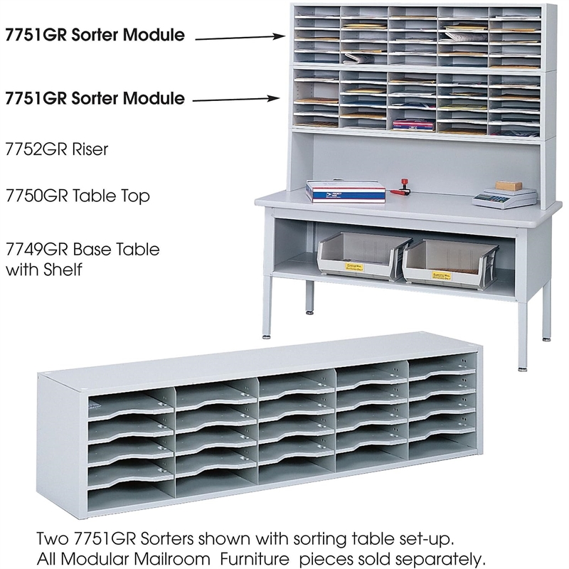 Safco E-Z Sort Sorter Module in White