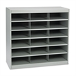 Safco E-Z Stor Grey Steel Mail Organizer -  18 Compartments