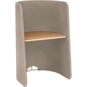 Safco Roam Modern Engineered Wood Workstation with Steel Tube Frame in Tan