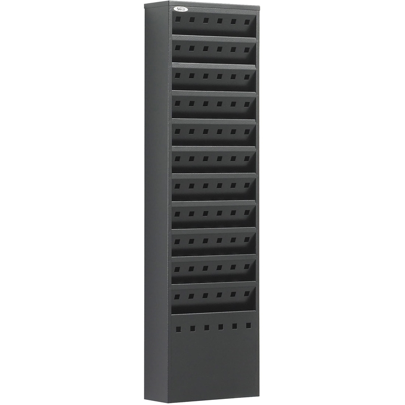 Safco 11-Pocket Steel Magazine Rack in Black