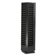 Safco Modern Engineered Wood Magazine Rack with 92 Pockets in Black