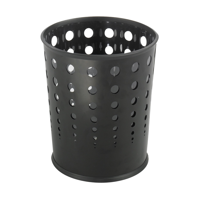 Safco Bubble Wastebasket in Black -  Set of 3