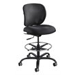 Safco 1 Adjustable Drafting Chair with Alday Arm Kit in Black Set