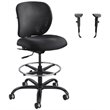 Safco 1 Adjustable Drafting Chair with Alday Arm Kit in Black Set