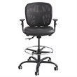 Safco 1 Heavy Duty Stool with Alday Arm Set in Black