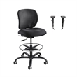 Safco 1 Heavy Duty Stool with Alday Arm Set in Black