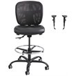 Safco 1 Heavy Duty Stool with Alday Arm Set in Black