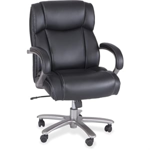 Safco Lineage Big n Tall Mid Back Task 3503BL 400 lb Capacity Black