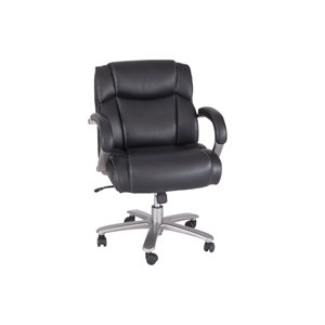 Safco Lineage Big n Tall Mid Back Task  3504BL 350 lb CapacityBlack