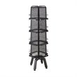 Safco Onyx Steel Mesh Rotating Magazine Stand 5580BL 16 Pocket Black