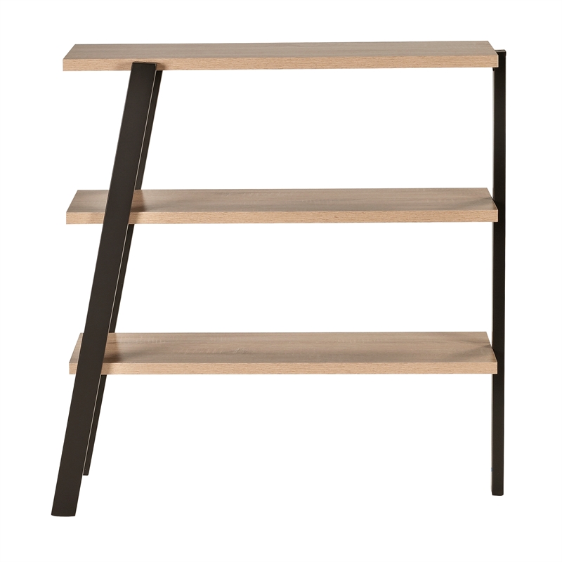 Mirella 3 Shelf Bookshelf in Sand Dune