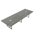 Mirella Conference Table Sitting Height - 12' Stone Gray